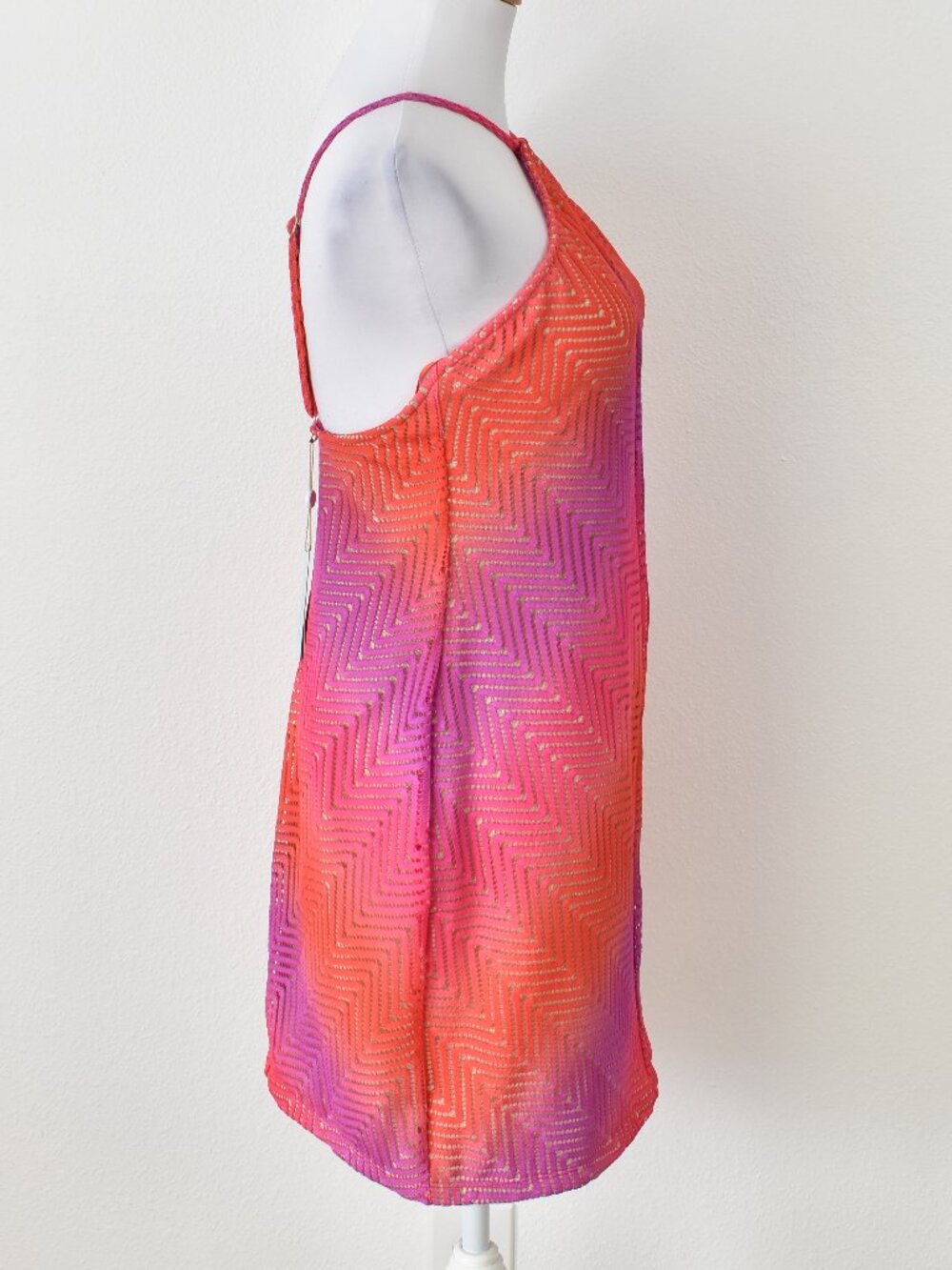 Luli Fama Luli Sunset Diamond Cut Short Dress NEW - M - Picture 7 of 11